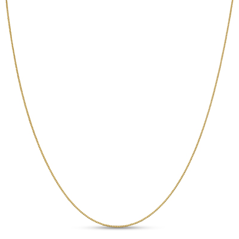 Main Image 1 of 0.7mm Box Chain Necklace in 18K Gold - 16"