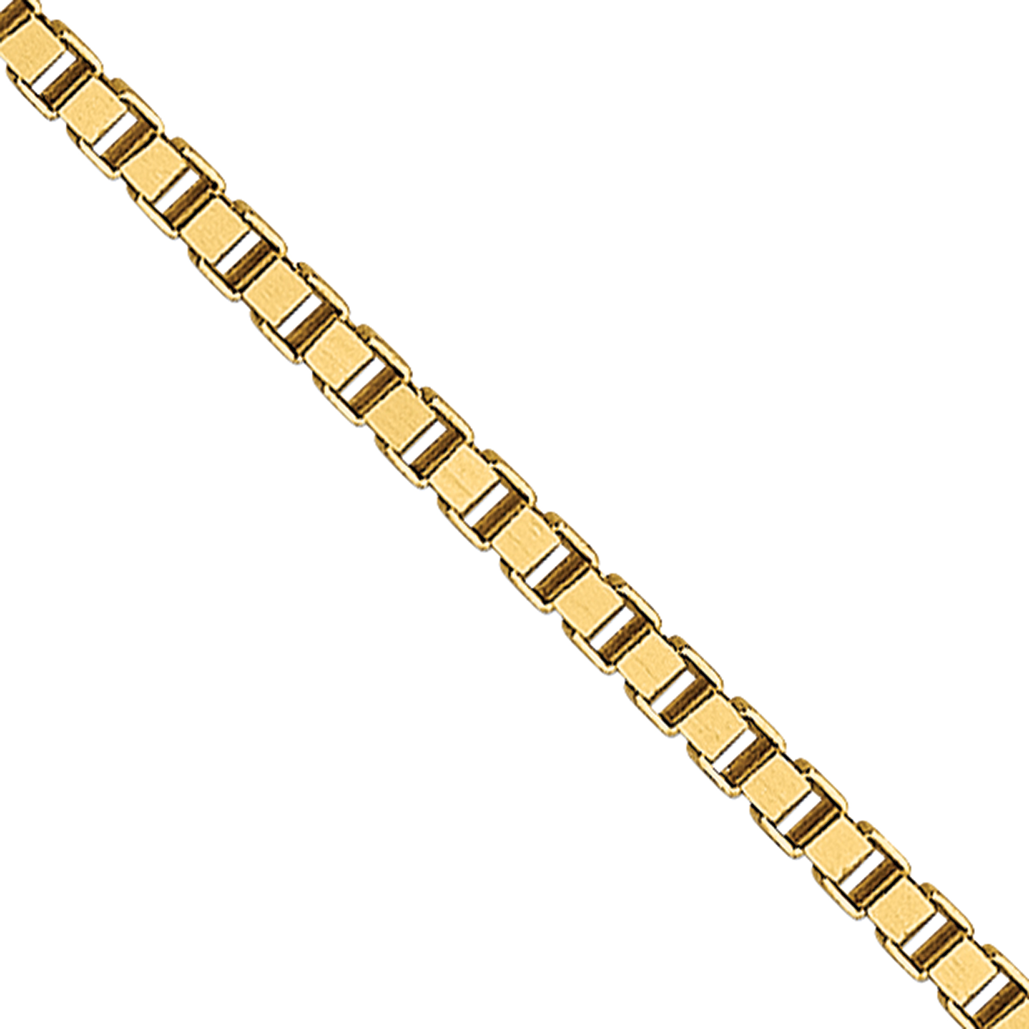 Thumbnail Image 2 of 0.7mm Box Chain Necklace in 18K Gold - 16"