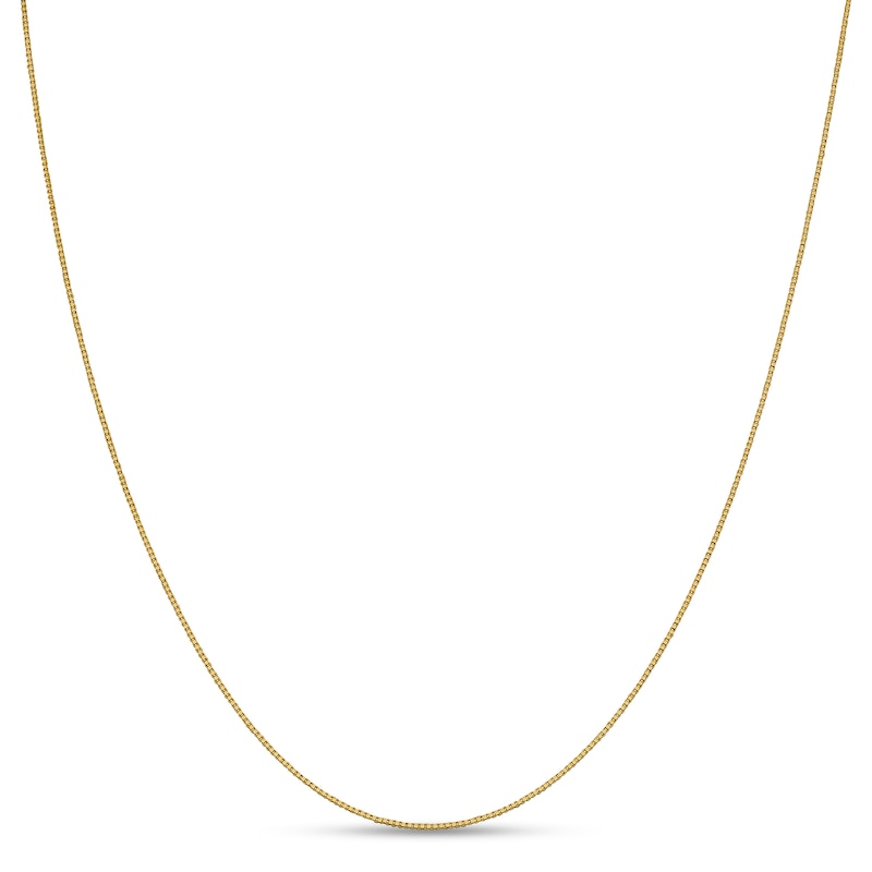 Main Image 1 of 0.7mm Box Chain Necklace in 18K Gold - 18"