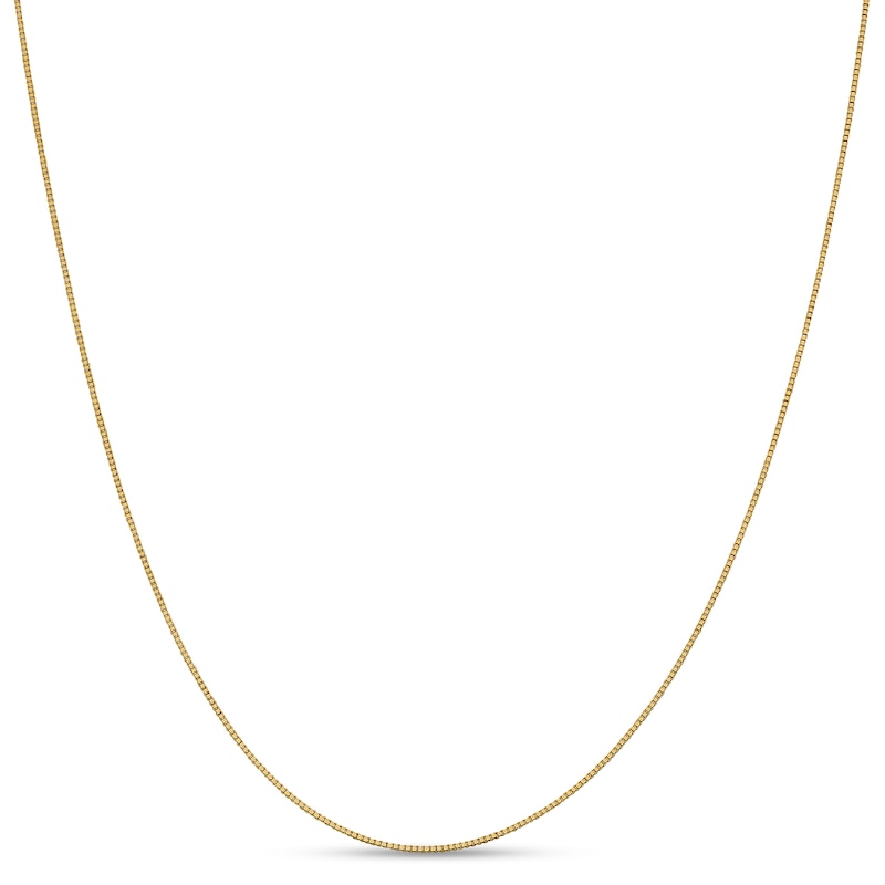 Main Image 1 of 0.9mm Box Chain Necklace in 18K Gold - 20"
