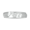 Thumbnail Image 3 of Men's 0.23 CT. T.W. Diamond Stepped Three Stone Ring in 10K White Gold