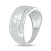 Thumbnail Image 2 of 0.45 CT. T.W. Diamond Edge Cross Ring in 10K White Gold