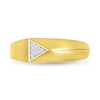 Thumbnail Image 3 of 0.04 CT. T.W. Triangle Multi-Diamond Ring in 10K Gold