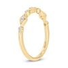Thumbnail Image 2 of 0.09 CT. T.W. Multi-Diamond Station Art Deco Stackable Band in 10K Gold