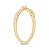 Thumbnail Image 2 of 0.145 CT. T.W. Diamond Bamboo Stackable Band in 10K Gold