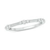 Thumbnail Image 1 of 0.145 CT. T.W. Diamond Bamboo Stackable Band in 10K White Gold
