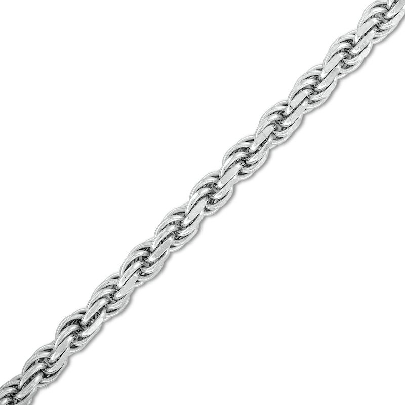 Men’s 4.0mm Rope Chain Bracelet in Solid Sterling Silver  - 8.5"