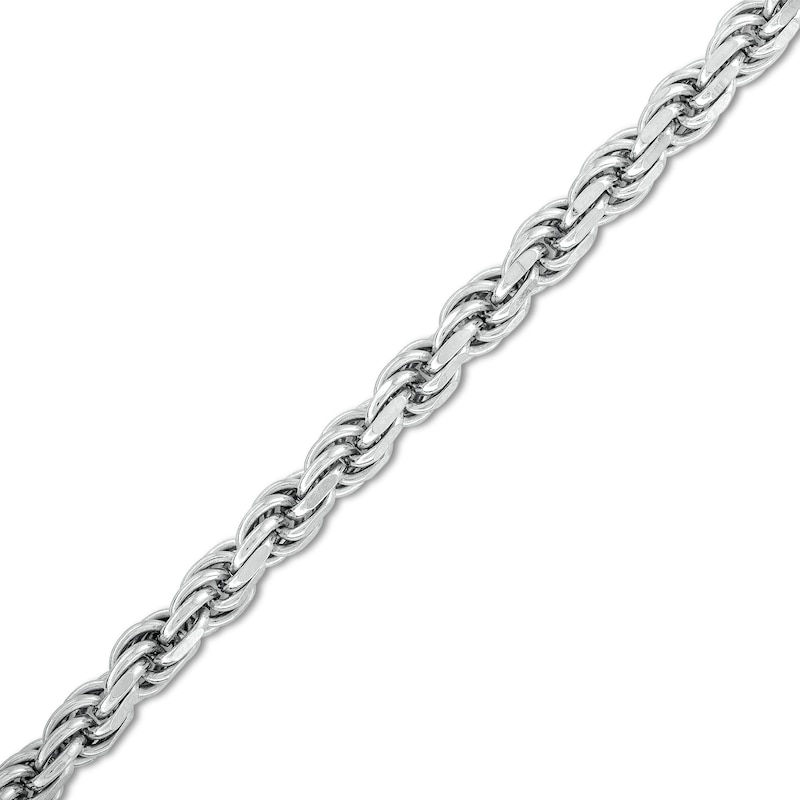 Men’s 4.0mm Rope Chain Bracelet in Solid Sterling Silver  - 8.5"|Peoples Jewellers