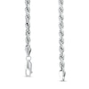 Thumbnail Image 2 of Men’s 4.0mm Rope Chain Bracelet in Solid Sterling Silver  - 8.5"