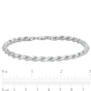 Thumbnail Image 4 of Men’s 4.0mm Rope Chain Bracelet in Solid Sterling Silver  - 8.5"
