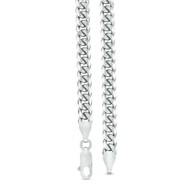 Main Image 3 of 5.3mm Cuban Curb Chain Necklace in Solid Sterling Silver  - 22"