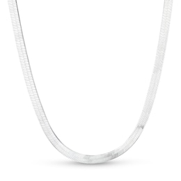 4.5mm Herringbone Chain Necklace in Solid Sterling Silver - 18&quot;