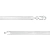 Thumbnail Image 3 of 4.5mm Herringbone Chain Necklace in Solid Sterling Silver  - 18"
