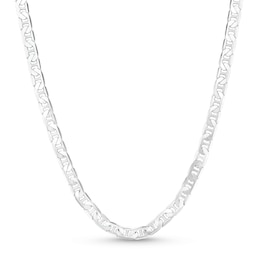 Men's 4.8mm Mariner Chain Necklace in Solid Sterling Silver - 22&quot;