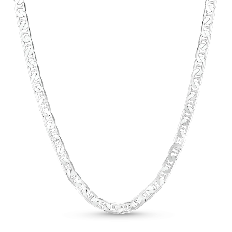 Main Image 1 of 4.8mm Mariner Chain Necklace in Solid Sterling Silver  - 22"