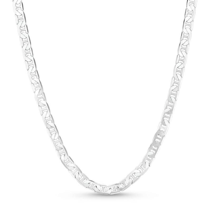 4.8mm Mariner Chain Necklace in Solid Sterling Silver  - 22"|Peoples Jewellers