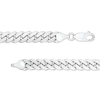 Thumbnail Image 3 of 6.9mm Textured Cuban Curb Chain Necklace in Solid Sterling Silver  - 22"