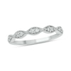 Thumbnail Image 0 of 0.145 CT. T.W. Marquise Multi-Diamond Vintage-Style Stackable Band in 10K White Gold