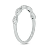 Thumbnail Image 1 of 0.145 CT. T.W. Marquise Multi-Diamond Vintage-Style Stackable Band in 10K White Gold