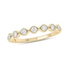 Thumbnail Image 1 of 0.23 CT. T.W. Diamond Station Vintage-Style Stackable Band in 10K Gold