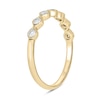 Thumbnail Image 2 of 0.23 CT. T.W. Diamond Station Vintage-Style Stackable Band in 10K Gold