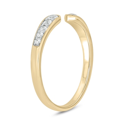 0.18 CT. T.W. Diamond Graduated Open Shank Stackable Band in 10K Gold