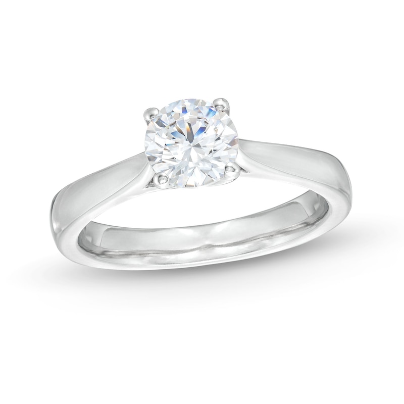 1.00 CT. Certified Lab-Created Diamond Solitaire Engagement Ring in 18K White Gold (F/VS2)