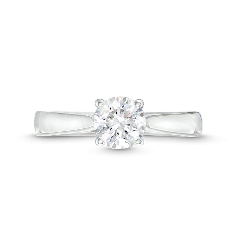 1.00 CT. Certified Lab-Created Diamond Solitaire Engagement Ring in 18K White Gold (F/VS2)