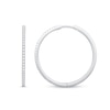 Thumbnail Image 1 of 0.29 CT. T.W. Diamond Line Hoop Earrings in 10K White Gold