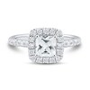 Thumbnail Image 2 of 1.45 CT. T.W. Princess-Cut Diamond Frame Engagement Ring in 14K White Gold (I/VS2)