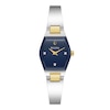 Thumbnail Image 1 of Ladies' Bulova Gemini Collection Diamond Accent Two-Tone Watch with Tonneau Blue Dial (Model: 98P218)