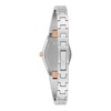 Thumbnail Image 2 of Ladies' Bulova Gemini Collection Diamond Accent Two-Tone Watch with Tonneau Black Dial (Model: 98P216)