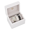 Thumbnail Image 0 of Ladies' Bulova Duality 0.10 CT. T.W. Diamond Interchangeable Strap Two-Tone Watch with White Denshu Dial (Model: 98X134)