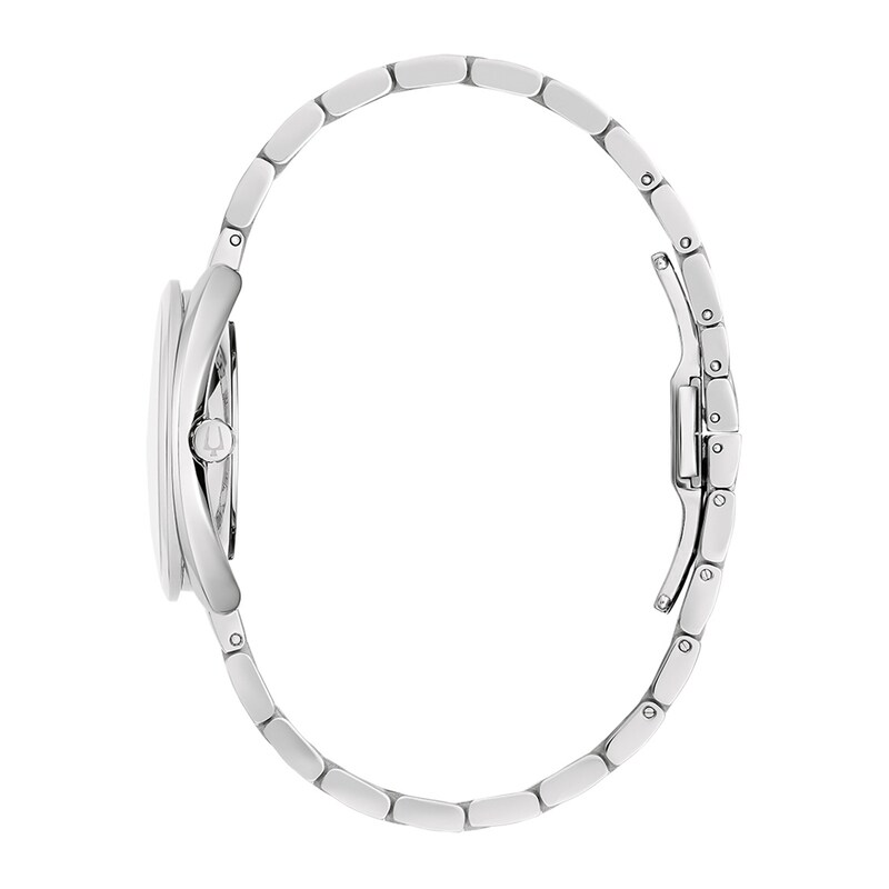Main Image 5 of Ladies' Bulova Duality 0.13 CT. T.W. Diamond Interchangeable Strap Watch with Blue Denshu Dial (Model: 96X160)