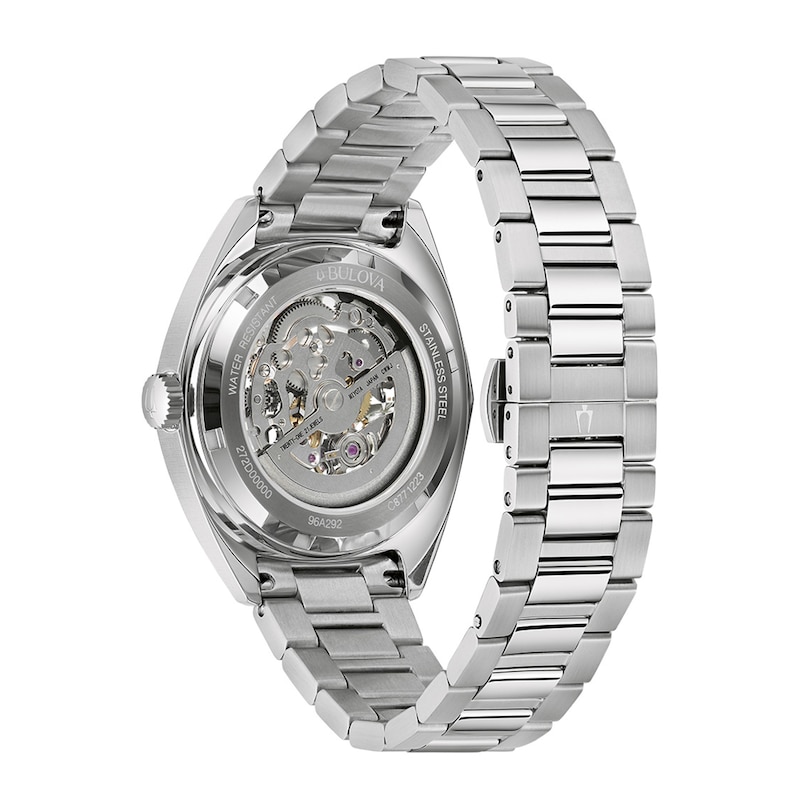 Main Image 3 of Men's Bulova Surveyor Automatic Watch with Blue Skeleton Dial (Model: 96A292)