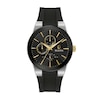 Thumbnail Image 1 of Men's Bulova Millennia Black IP and Gold-Tone Strap Watch with Black Dial (Model: 98C146)