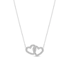 Thumbnail Image 4 of Ladies' Bulova Crystal Accent Watch with Mother-of-Pearl Dial and Heart Necklace Set (Model: 96X161)