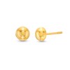 Thumbnail Image 1 of 8.0mm Half-Dome Stud Earrings in Hollow 10K Gold