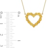 Thumbnail Image 4 of Citrine Heart Necklace, Ring and Drop Earrings Set in 10K Gold