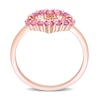 Thumbnail Image 5 of Pink Sapphire Outline Heart Ring in 10K Rose Gold