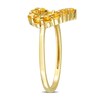Thumbnail Image 3 of Citrine Outline Heart Ring in 10K Gold