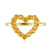 Thumbnail Image 4 of Citrine Outline Heart Ring in 10K Gold