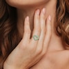 Thumbnail Image 2 of Emerald Outline Heart Ring in 10K Gold