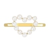 Thumbnail Image 4 of Freshwater Cultured Pearl Outline Heart Ring in 14K Gold