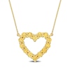 Citrine Outline Heart Necklace in 10K Gold - 17"