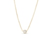 Thumbnail Image 0 of Diamond-Cut Solitaire-Style Necklace in 14K Two-Tone Gold