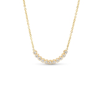 Diamond-Cut Brilliance Beads Necklace in 14K Gold
