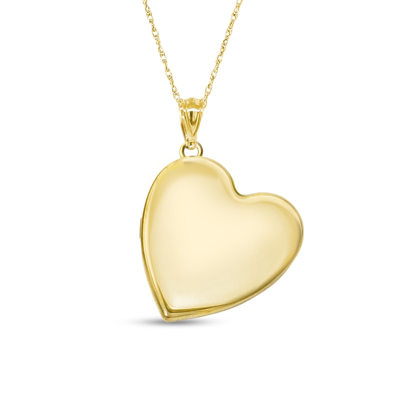 Engravable Tilted Heart Locket in Sterling Silver (1-2 Images and 1 Line)