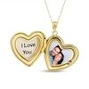 Thumbnail Image 3 of Engravable Tilted Heart Locket in Sterling Silver (1-2 Images and 1 Line)