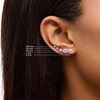 Thumbnail Image 6 of Essentials 1.01 CT. T.W. Diamond Solitaire Three Pair Stud Earrings Set in 10K White Gold